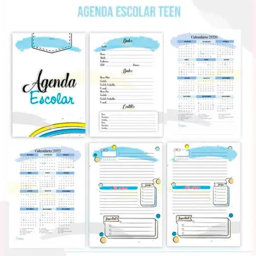 Arquivo Digital - Miolo Agenda Escolar Menino 2026/2027