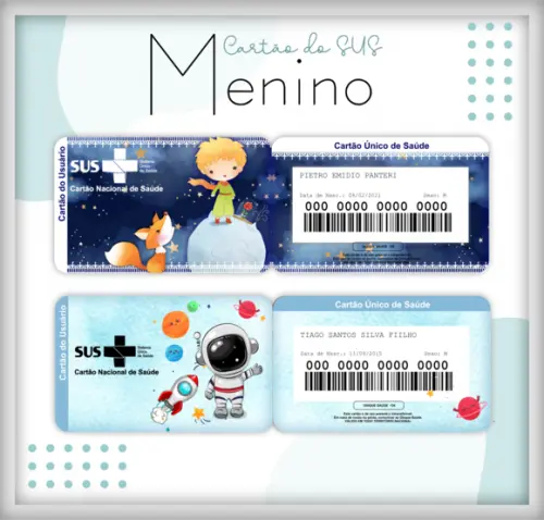 Arquivo Digital Cartão Sus (Kit 01)