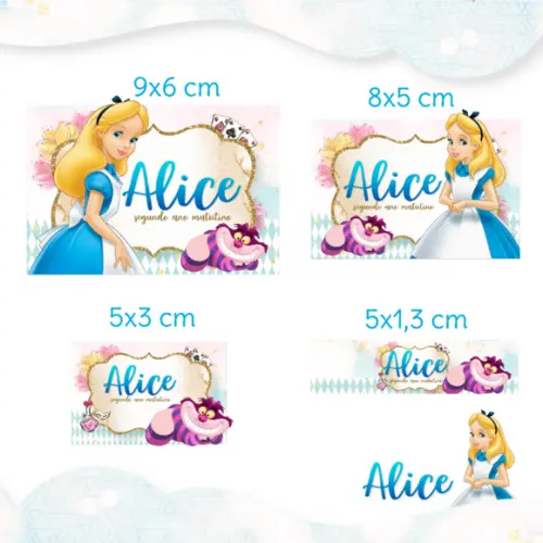 Arquivo digital Etiqueta Escolar - Alice