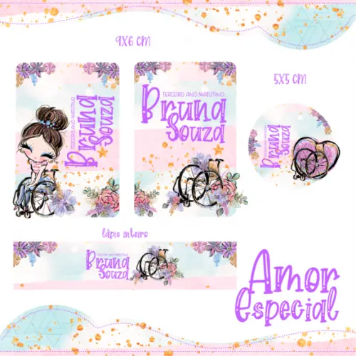 Arquivo digital Etiqueta Escolar - Amor Especial