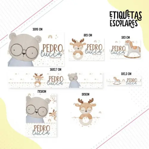 Arquivo Digital Etiqueta Escolar - Brinquedos Menino
