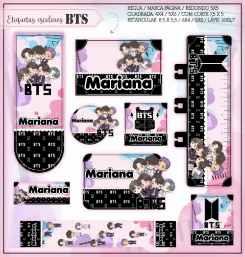 Arquivo digital Etiqueta Escolar - BTS