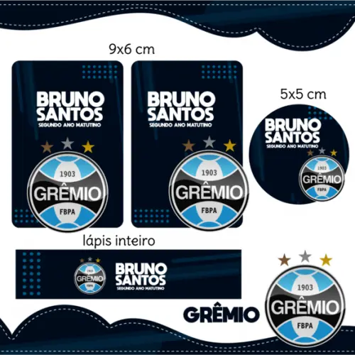 Arquivo digital Etiqueta Escolar - Grêmio