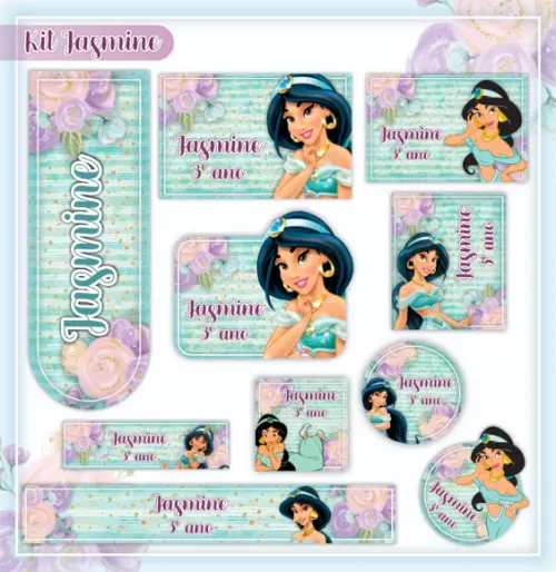 Arquivo digital Etiqueta Escolar - Jasmine 03