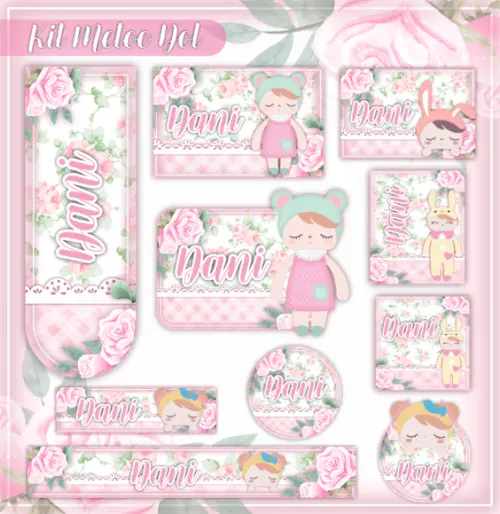 Arquivo digital Etiqueta Escolar - Metoo Doll 02