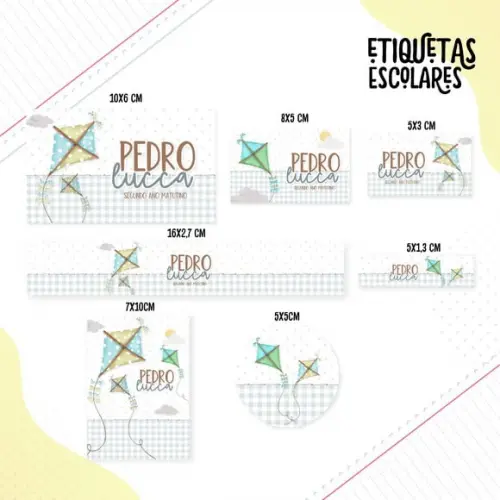 Arquivo Digital Etiqueta Escolar - Pipa