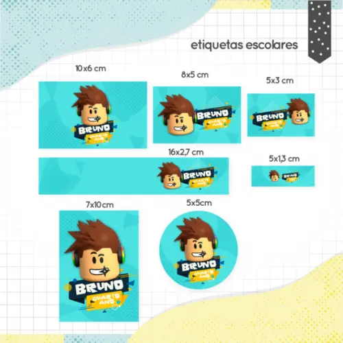 Arquivo Digital Etiqueta Escolar - Roblox 02