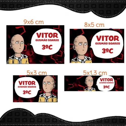Arquivo digital Etiqueta Escolar - Saitama