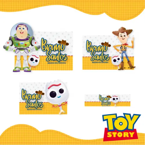 Arquivo digital Etiqueta Escolar - Toy Story