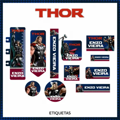 Arquivo digital Etiqueta Escolar - Thor
