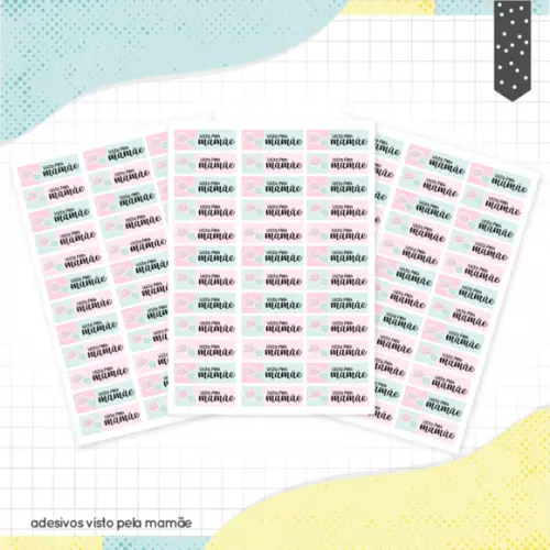 Arquivo digital Etiqueta Escolar - Visto Pela Mamãe 02