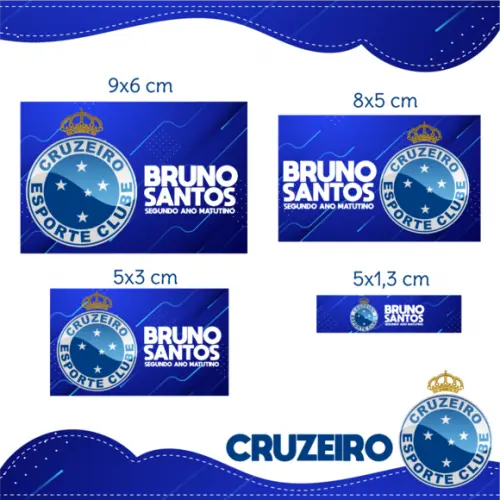 Arquivo digital Etiqueta Escolar -Cruzeiro