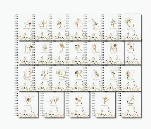 Arquivo Digital - Capas Floral Alfabeto 02