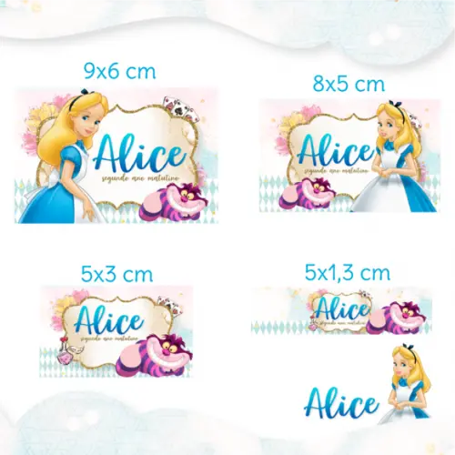 Arquivo digital Etiqueta Escolar - Alice