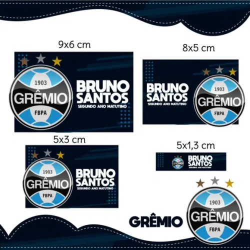 Arquivo digital Etiqueta Escolar - Grêmio