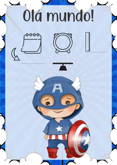 Arquivo Digital Capa Caderneta de Vacina - Super Herois Baby