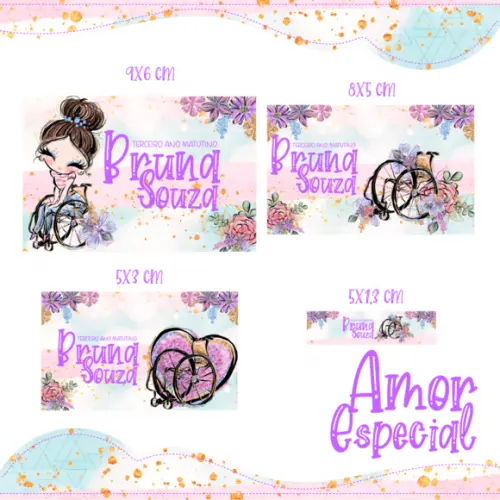 Arquivo digital Etiqueta Escolar - Amor Especial