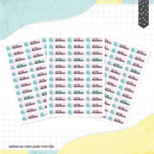 Arquivo digital Etiqueta Escolar - Visto Pela Mamãe 02