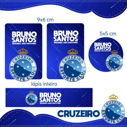 Arquivo digital Etiqueta Escolar -Cruzeiro