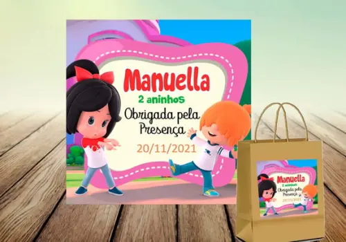 Arte Digital - Quadrada - Cleo e Cuquin