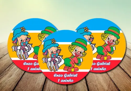 Arte Digital p/ Adesivo Latinha e Tubete Patati Patatá