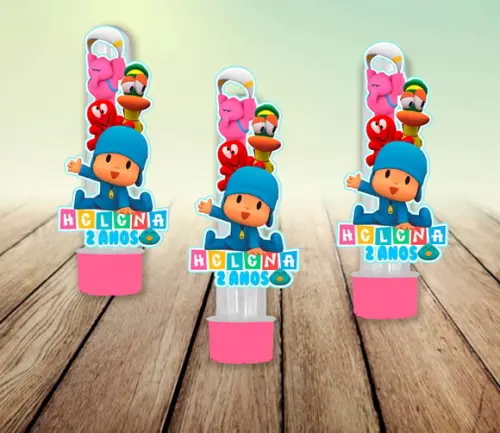 Arte Digital p/ Tubete - Pocoyo (aplique)