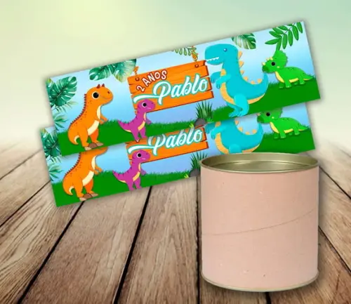 Arte Digital p/ Tubolata (10x10) - Dinossauro Baby 01