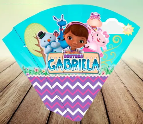 Arte Digital- Cone para Pipoca - Doutora Brinquedos