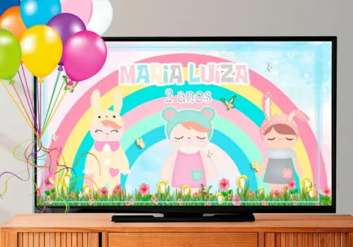 Painel para Tv - Boneca Angela (arte Digital)