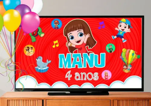 Painel para Tv - Giovanna - Luccas Neto (arte Digital)
