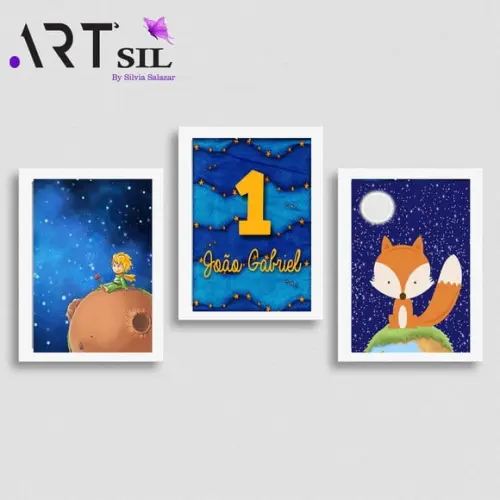 Quadro Decorativo - Pequeno Príncipe (arte Digital)