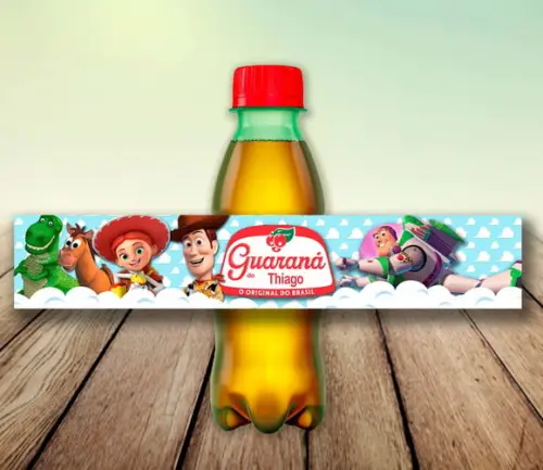 Rotulo Adesivo Guarana (arte Digital) - Toy Story