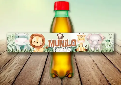 Rotulo Adesivo Refigerante (arte Digital) - Safari