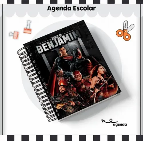 Agenda Escolar 2025 - Liga da Justiça