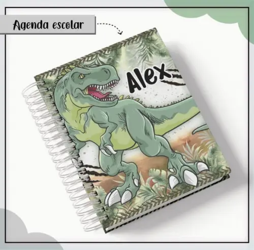 Agenda Escolar 2025 - Dinossauro