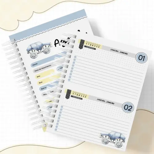 Agenda Escolar 2026 - Carrinho (2dpp)