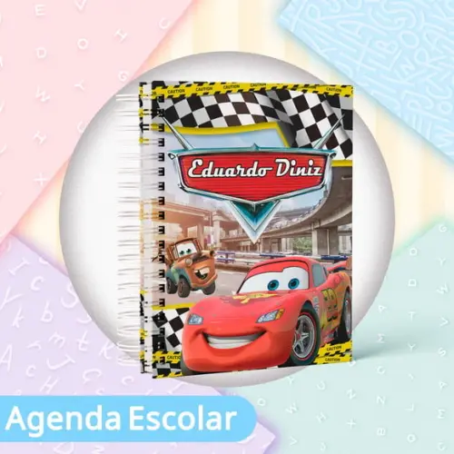 Agenda Escolar 2026 - Carros