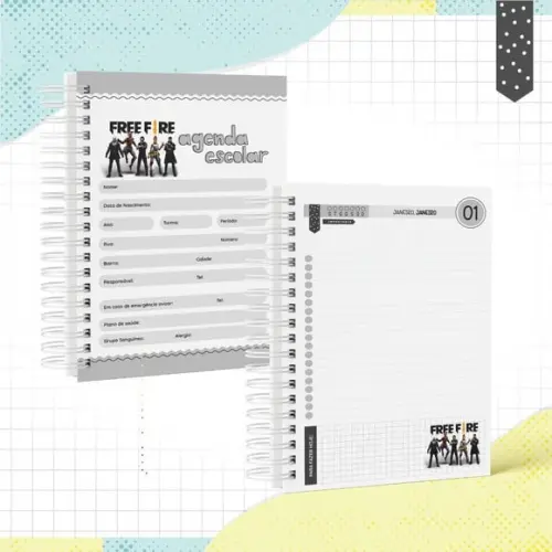 Agenda Escolar 2026 - Freefire