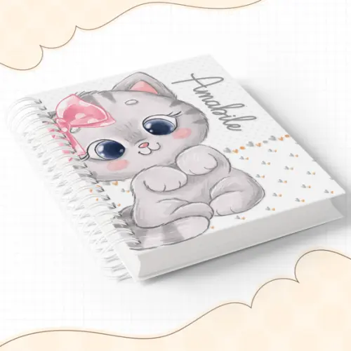 Agenda Escolar 2026 - Gatinho (1dpp)
