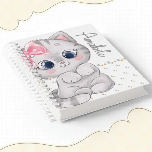 Agenda Escolar 2026 - Gatinho (2dpp)
