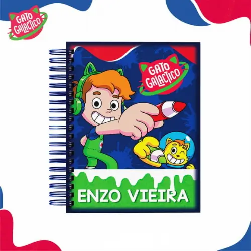 Agenda Escolar 2026 - Gato Galáctico