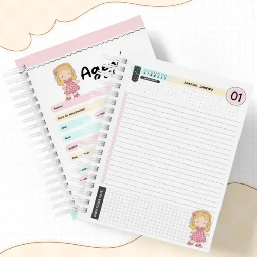 Agenda Escolar 2026 - Mascote (1 Dia Por Pagina)
