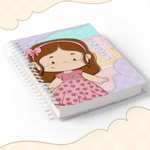 Agenda Escolar 2026 - Menina Morena (2 Dias Por Pagina)