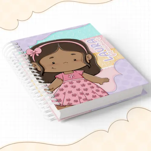 Agenda Escolar 2026 - Menina Negra (2 Dias Por Pagina)