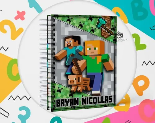 Agenda Escolar 2026 - Minecraft