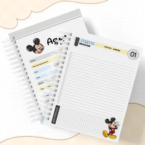 Agenda Escolar 2026 - Mickey (1 Dia Por Pagina)