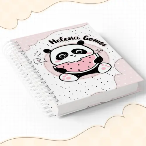 Agenda Escolar 2026 - Panda Rosa (1dpp)