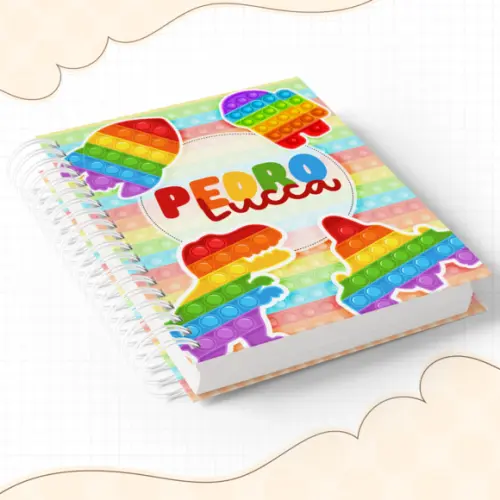 Agenda Escolar 2026 - Pop It Colorido (1dpp)