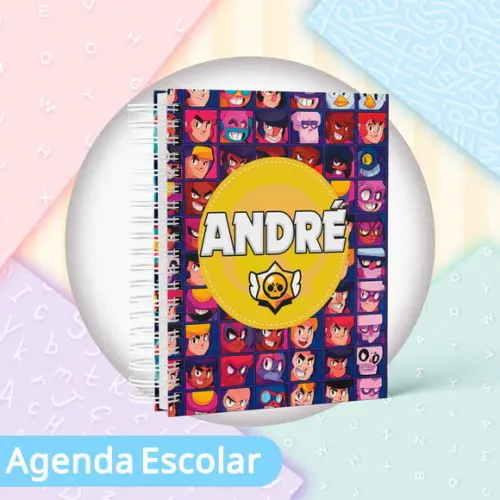 Agenda Escolar Datada 2026 - Brawls Stars