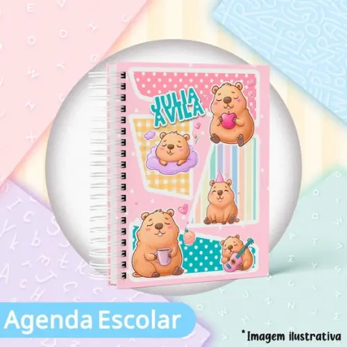 Agenda Escolar Datada 2026 - Capivara